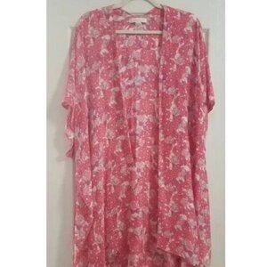 Simply Southern Floral Print Duster or Coverup EUC